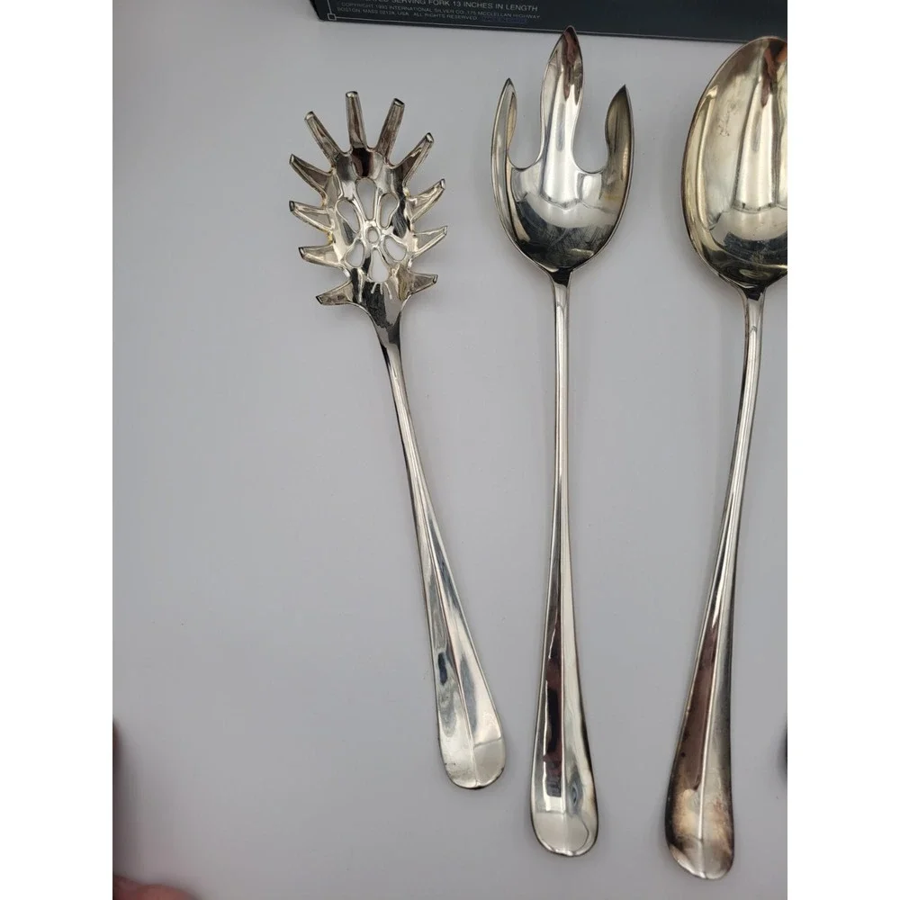 International Silver Company 4 Piece Serving Utensils silver plated original box